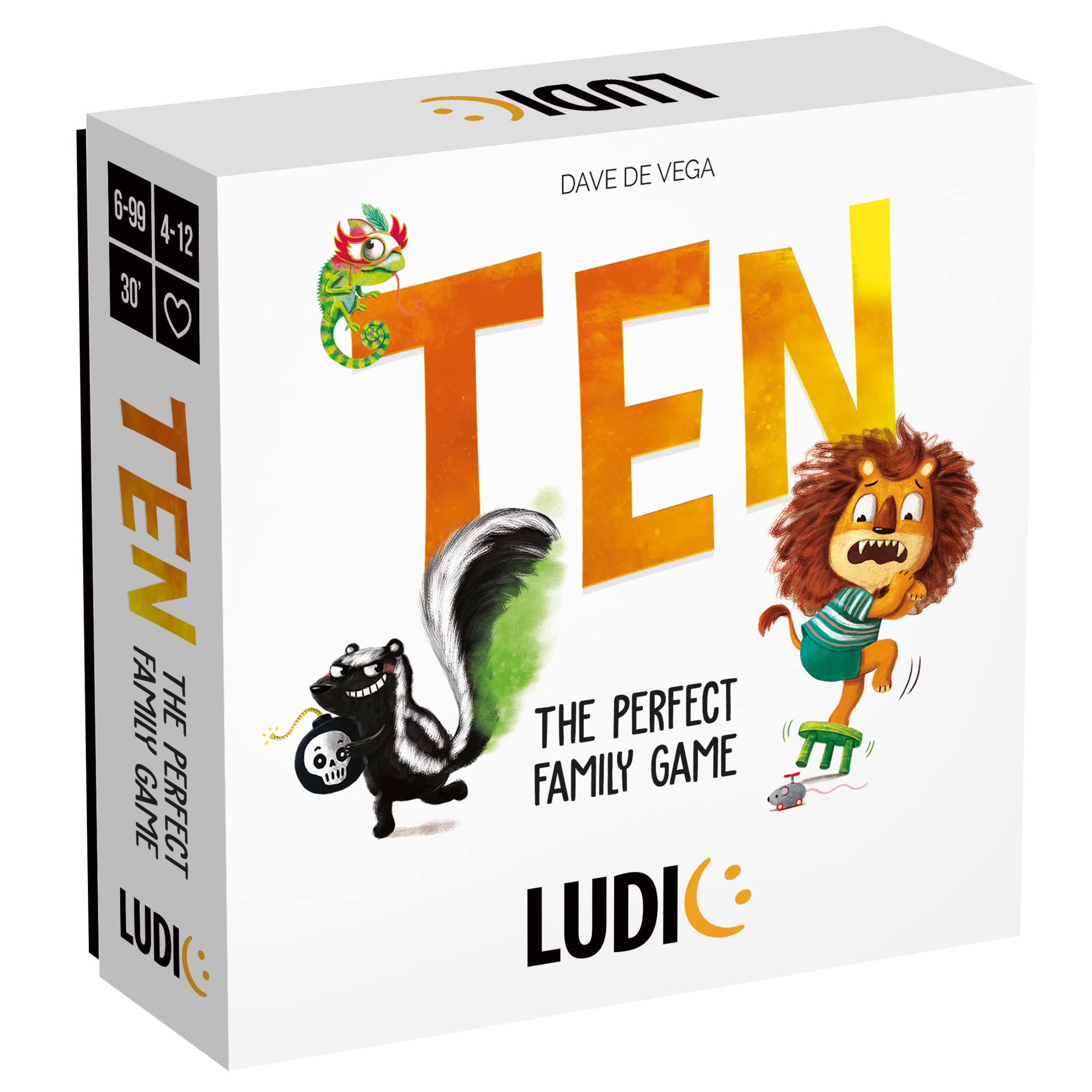 Ludic Ten Game: The perfect family game! | Card Game | For 4-12 Players | Ages 6+