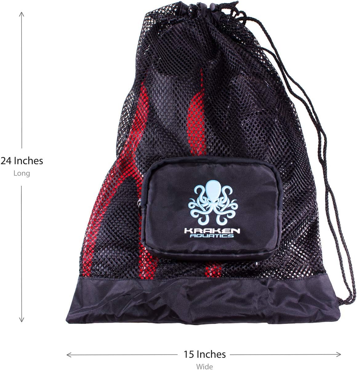 Kraken Aquatics Compact Mesh Gear Bag | for Scuba Diving, Snorkeling, Swimming, Beach and Sports Equipment : Sports & Outdoors
