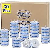 30 Count Toilet Wand Refills for Clorox, Disposable Toilet Brush Compatible with Clorox ToiletWand Cleaning System, Upgrade F