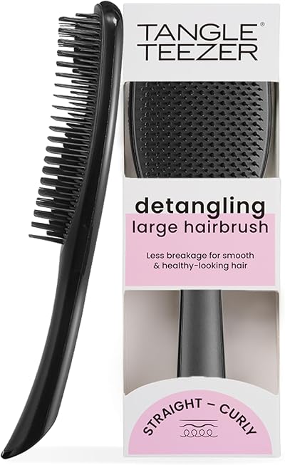 Tangle Teezer Large Ultimate Detangler Hairbrush Black Gloss