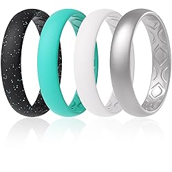 ThunderFit Women Breathable Silicone Promise Rings