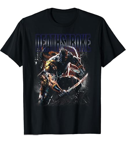 Amazon.com: Justice League DC Comic Deathstroke Logo T-Shirt