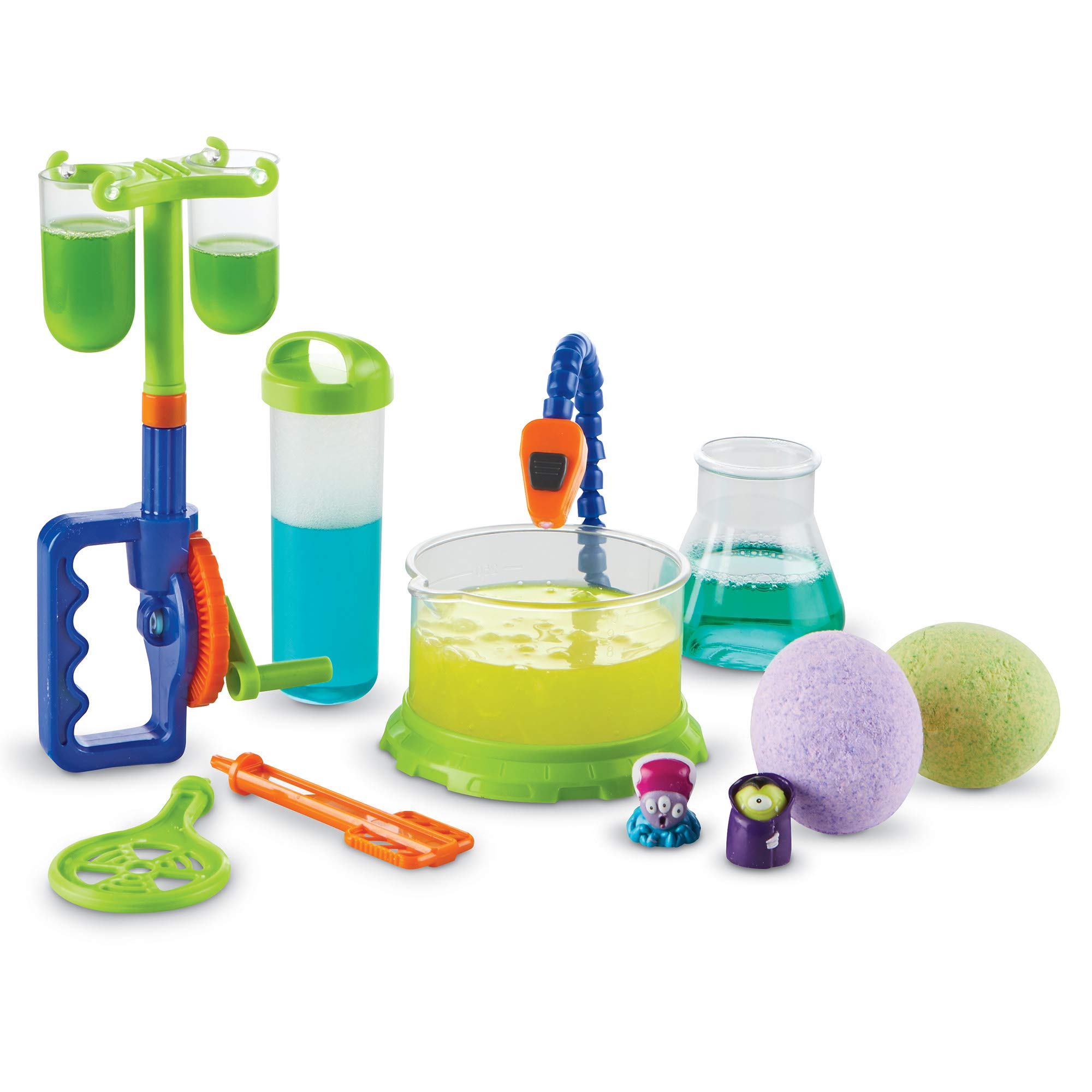 Learning Resources Beaker Creatures Monsterglow Lab - 13 Pieces, Ages 5+ Kids Educational Science Kits, Kindergartner Science Games, Homeschool Science, STEM Toys, Slime Kit