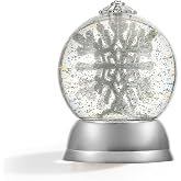 Snow Globe，6.5" Christmas Snow Globes, with Swirling Glitter, Battery Operated, Spinning Water Glitters, 2026 Tabletop Figurine for Adults Unique, Kids, Women, Girls, Christmas Decorations Indoor