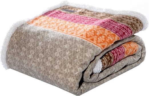 Amazon Com Eddie Bauer Fair Isle Throw 50x70 Khaki Home Kitchen