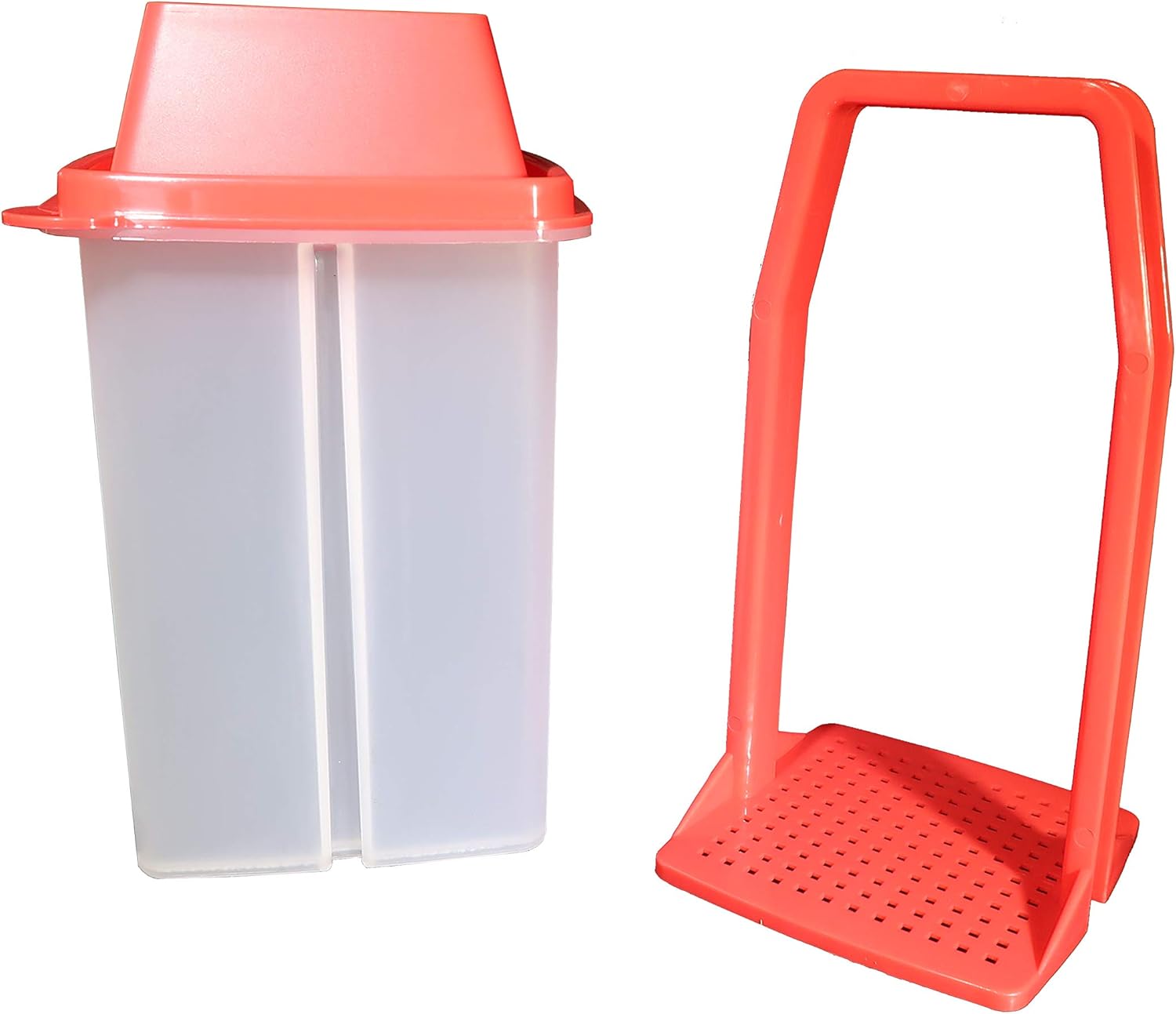 Chilero Pickled Food Container Contenedor Para Jalapenos Jalapeños Curtidos Pic Deli with Strainer (Red)