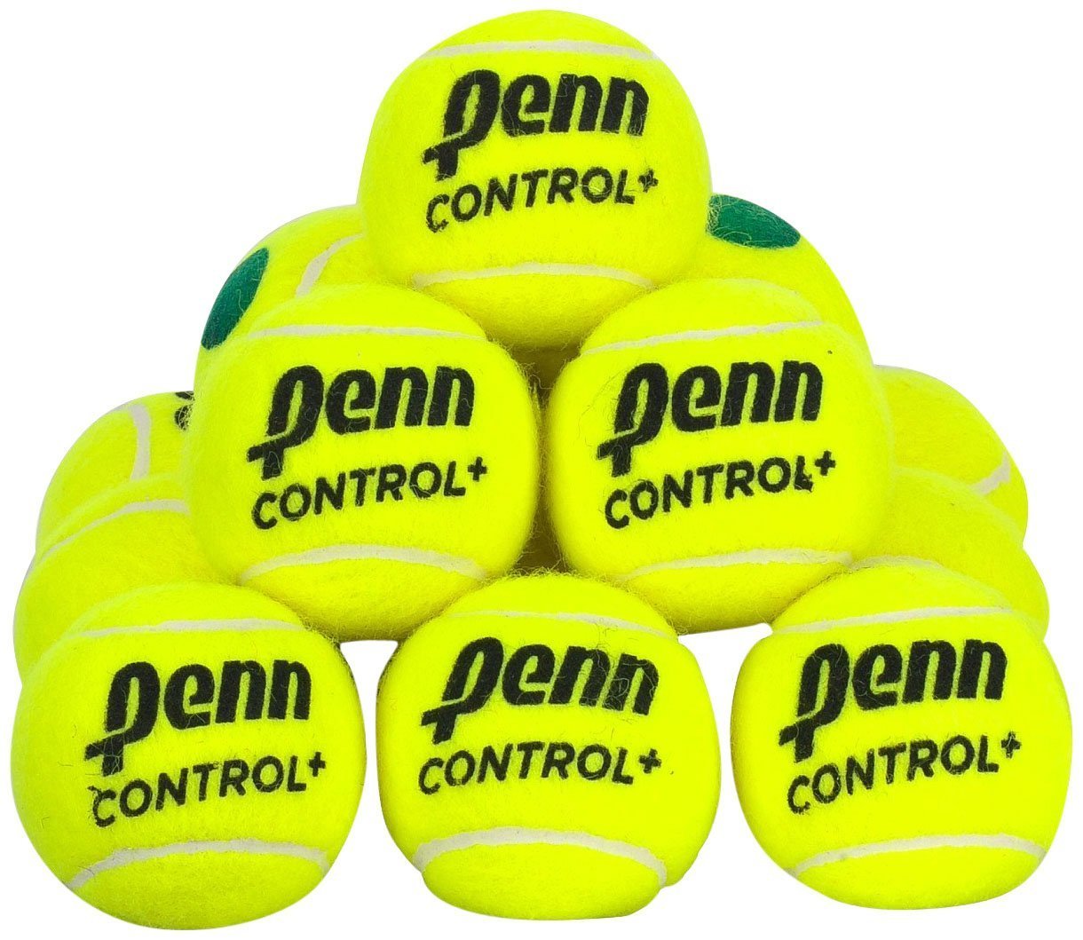 Penn Control Green Tennis Balls 12 Ball Bag Penn Control Green Tennis Balls 12 Ball Bag