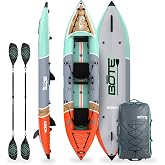 BOTE Koda Aero Inflatable Kayak Packable for Single Rider Adults Kids Family Friendly Blow Up Fishing MAGNEPod Compatible, Multiple Sizes