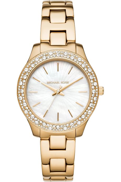 Amazon.com: Michael Kors Whitney Chronograph Gold-Tone Stainless 