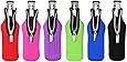 Amerzam Beer Bottle Coolies,6 Pack of Extra Thick Neoprene Zipper Beer Bottle Cooler Sleeve