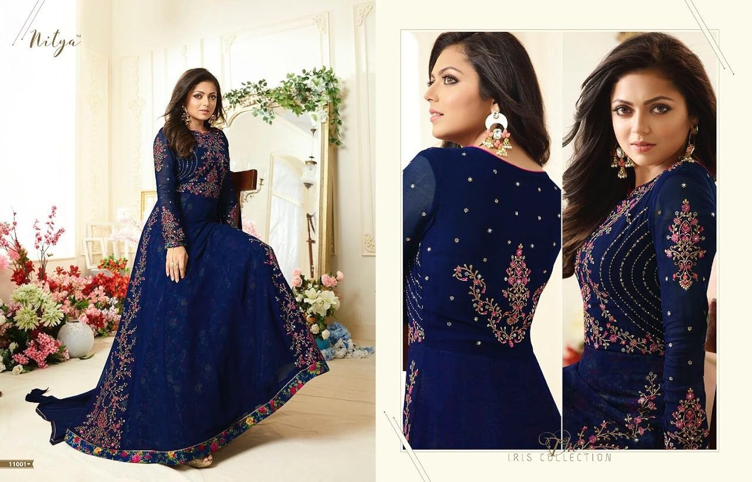 generic women's georgette semi-stitched anarkali salwar suit(vvmm1609_blue_free size)