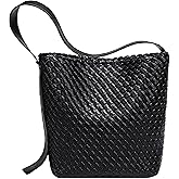 OUYGZOU Fashion Woven Tote Bag for Women, Female Hobo Bag, Beach Handbag Purse, Travel Shoulder Bag with Adjustable Strap