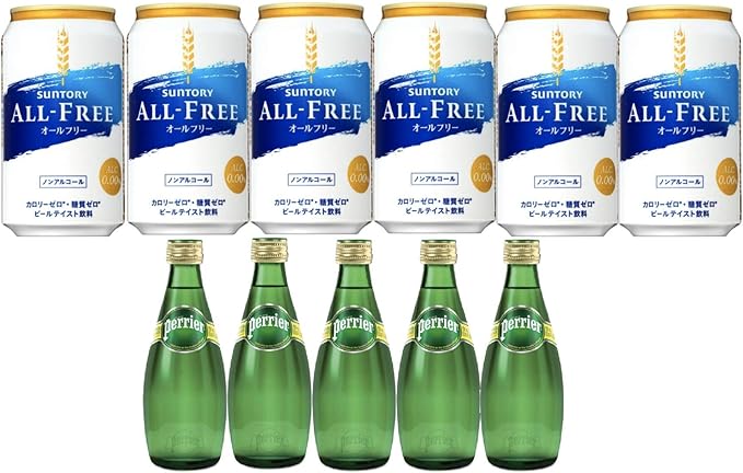 Amazon Co Jp サントリー オールフリー350ml 6本 ペリエ330ml 5本 食品 飲料 お酒