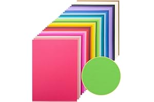 GOCREATE 60 Sheets Textured Colorful Card Stock 28 Multicolor Cardstock 250 gsm Faint Texture, Single-Sided Printed Colored Paper for Card Making, Scrapbooking, Paper Craft
