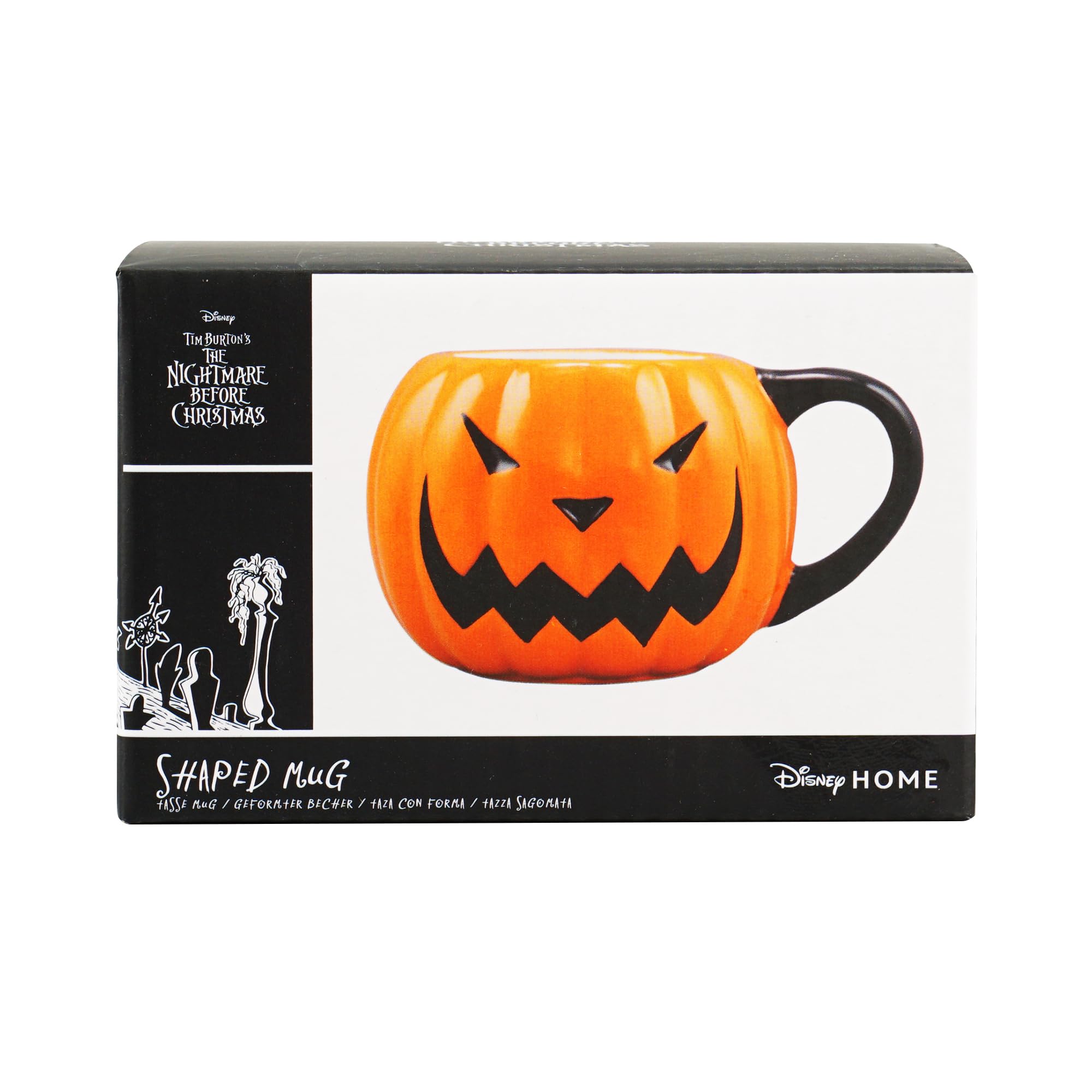 Half Moon Bay The Nightmare Before Christmas Mug | Pumpkin Jack Skellington Gifts | Halloween and Christmas Novelty Mugs