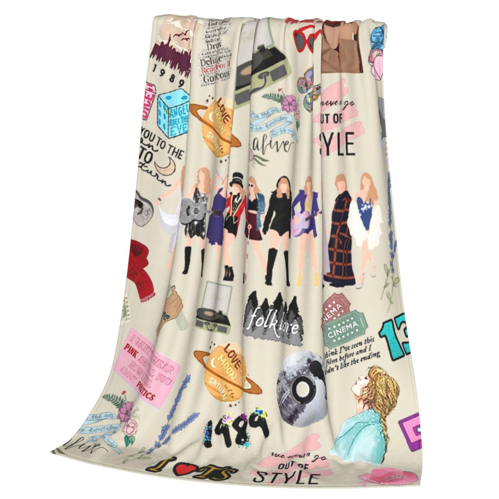 Blanket Super Soft Throw Warm Cozy Flannel Blanket Home Decor taylor for Couch Bed Sofa 50 X40 in