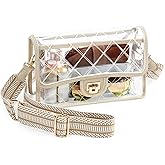 Missnine Clear Bag for Stadium Events Clear Crossbody Purse Stadium Approved Women Transparent Shoulder Bag for Concerts