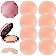 Dimore 4 Pairs Nipple Covers Pasties for Women Reusable Adhesive Breast Lift Nipple Covers