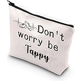 VAMSII Don’t Worry be Tappy Funny Tap Dancer Gift Tap Dancing Accessory Pouch Tap Dancing Teacher Bag (be Tappy)