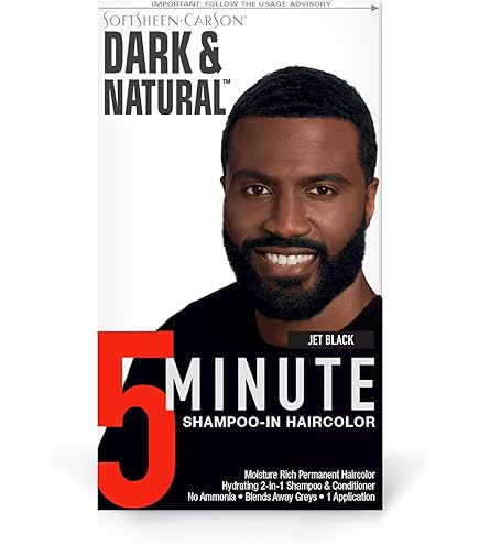 Amazon.com: Dark & Natural Color Hombres Negro Azabache (2