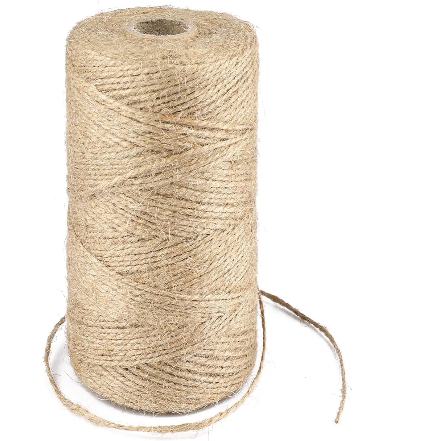 Garten Juteschnur 1mm Dicke paketschnur,Bindegarn,500M Gartenschnur,Bastelschnur Kordel Rolle mit,100% Jutegarn Naturfarbe