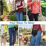 Lanktoo Dog Treat Pouch Bag with Poop Bag Holder Waterproof Nylon Adjustable view 6