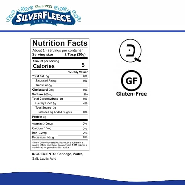 SILVER FLEECE – SAUERKRAUT – 14.5 OZ – 6 PACK