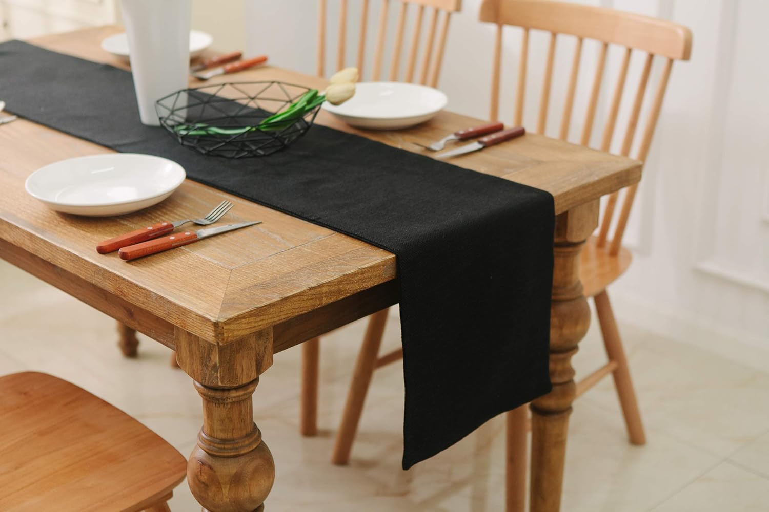 Best black table runner 36 inch