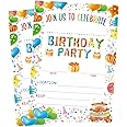 Fancy Land Birthday Invitations with Envelopes 20PCS Kids Birthday Party Invitations for Boys and Girls Birthday Party Supplies