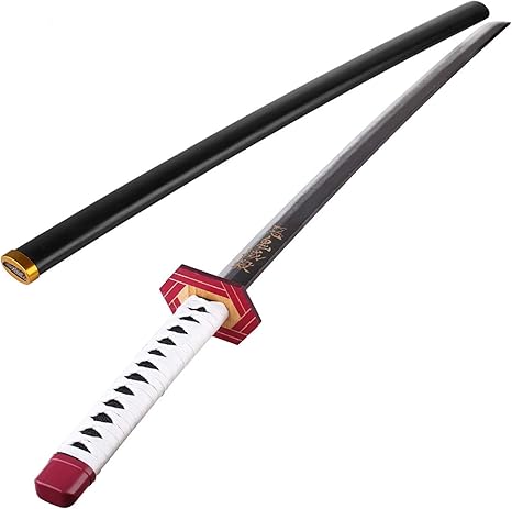 Amazon Coswin 鬼滅の刃 冨岡義勇 刀 富岡義勇刀 日輪刀 とみおか ぎゆう コスプレ かたな きめつのやいば にちりんとう 纯木 日本 刀 模造刀 木刀 鬼殺隊 柱 きめつのやいば刀 丸形鞘 木製 鬼滅の刃刀 剣 模擬刀 武器 グッズ コレクション 冨岡 義勇刀 コスプレ 仮装