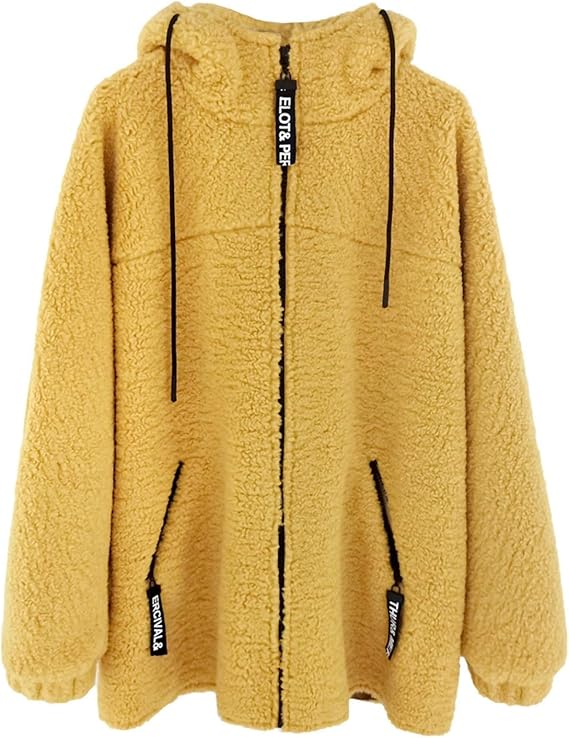 Amazon ボアジャケット レディース ボアブルゾン おしゃれ 可愛い ショート丈 ふわふわ もこもこ 秋冬 アウター 韓国風 ボア コート フード付き ジップ 防寒着 ファーコート フリース カジュアル 暖かい 大きいサイズも デート 通勤 外出 コート ジャケット 通販