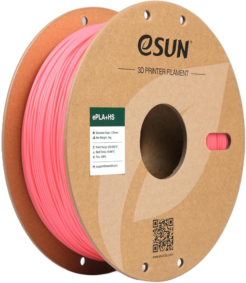 eSUN PLA+HS 1.75mm High Speed 3D Filament 1KG Pink