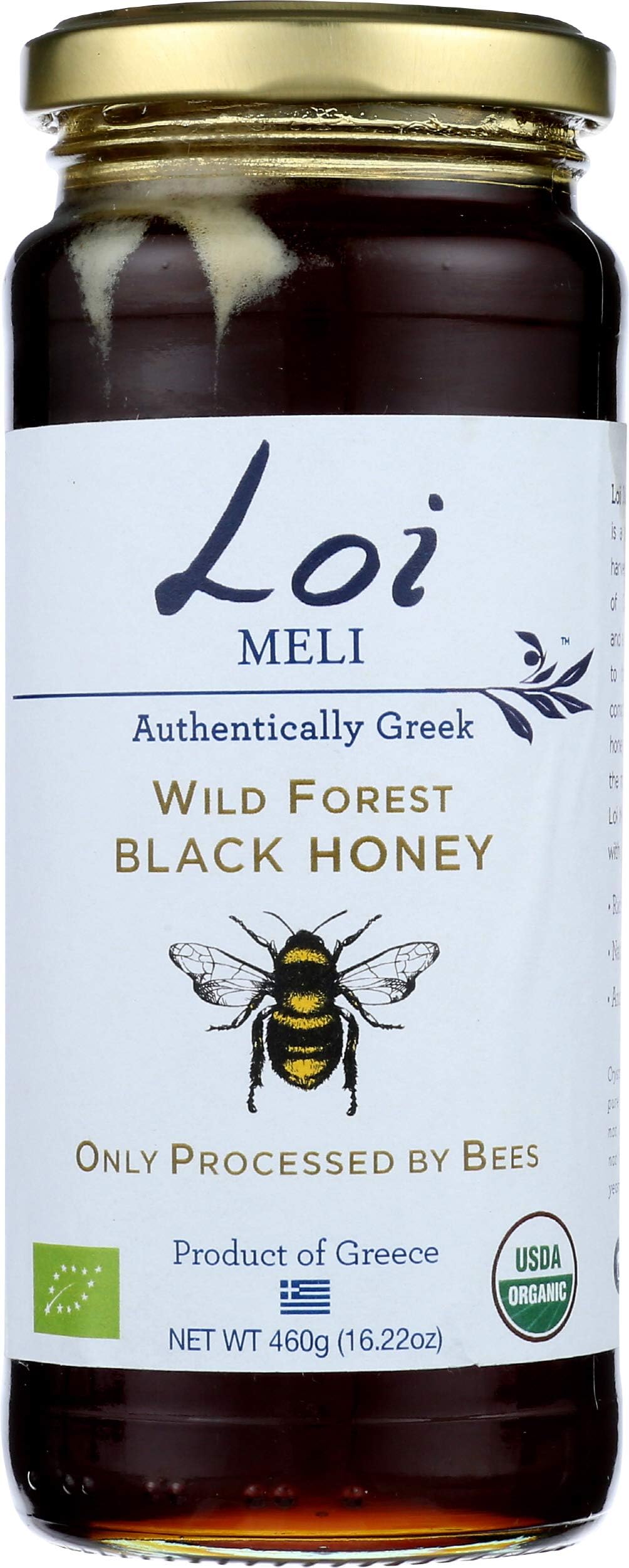 Loi Dips, Honey Black Wild Forest Organic, 16.22 Ounce
