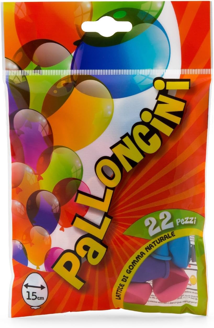 GLOBO 52047 W'Toy 22 Pieces Ballons, 15 cm, Multi-Color