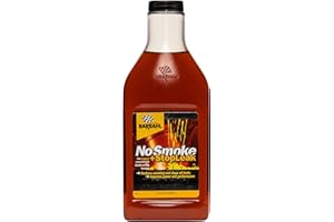 Bardahl 2117 NoSmoke + StopLeak Motor Oil Additive - Treatment for Oil Burning & Excessive Exhaust Smoke - Engine Oil Leak Sealer - Stop Smoke & Quiet Noisy Engines While Restoring Engines - 16 fl oz