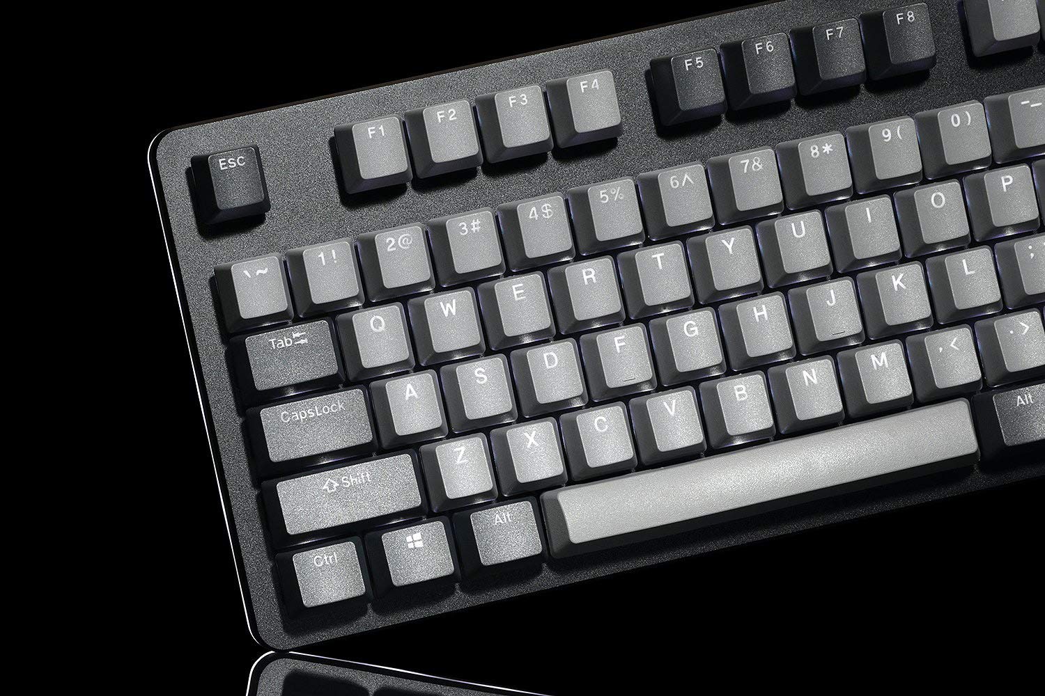 DROP CTRL Mechanical Keyboard — Tenkeyless TKL (87 Key) Gaming Keyboard, Hot-Swap Switches, Programmable Macros, RGB LED Backlighting, USB-C, Doubleshot PBT, Aluminum Frame (Halo Clear, Black)