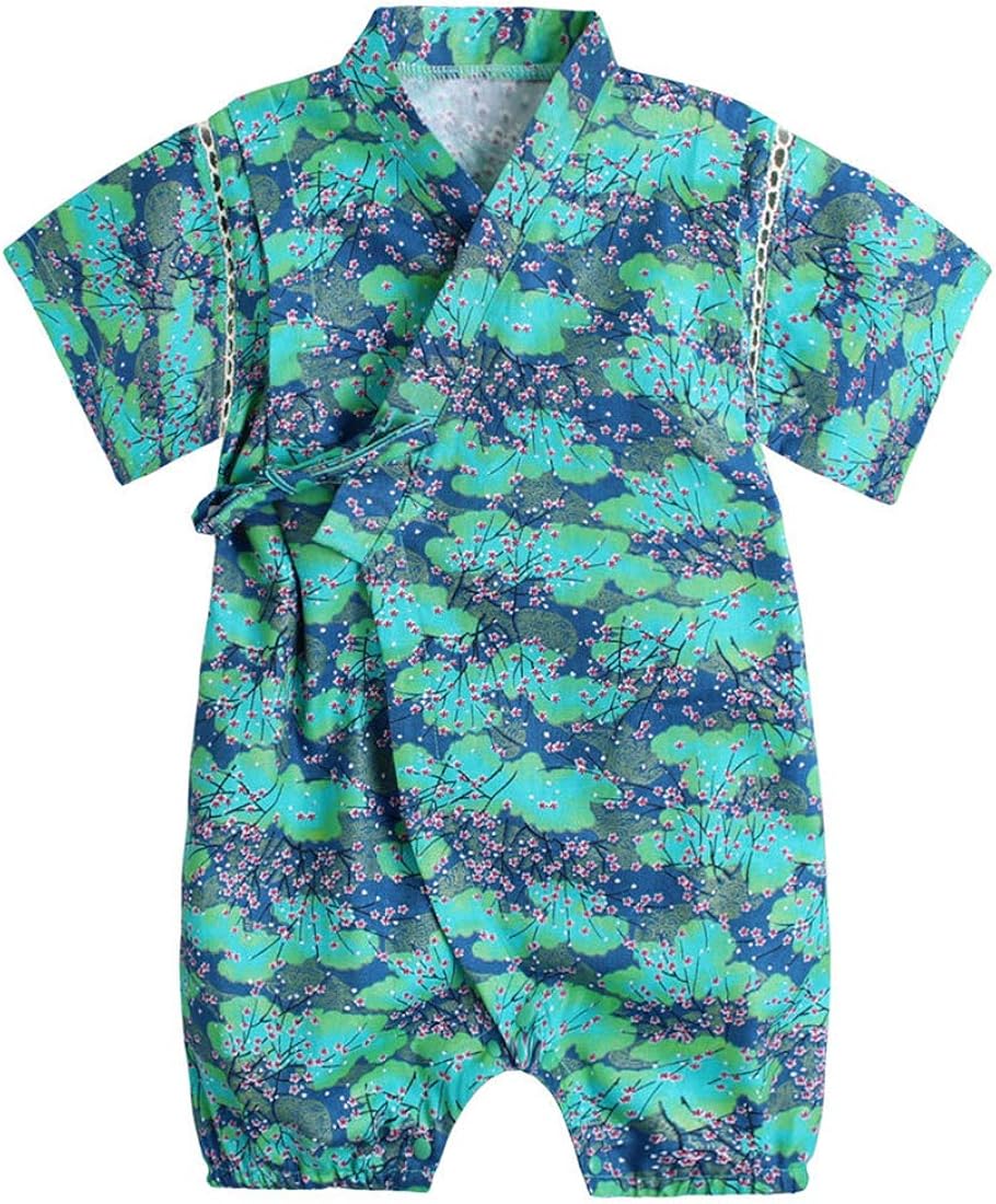 PAUBOLI Baby Japanese Kimono Robe Cotton Infant Comfy Loose Pajamas: Clothing