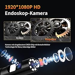 Endoscope Camera with Light 10M, 5in Dual Lens