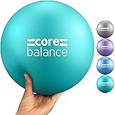 Core Balance 9 Inch Anti Burst Pilates Ball - Mini Exercise Ball for Yoga, Barre, Stretching and Core Stability Workout