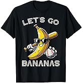 Lets Go Banana Retro Boys Kids Men Youth T-Shirt