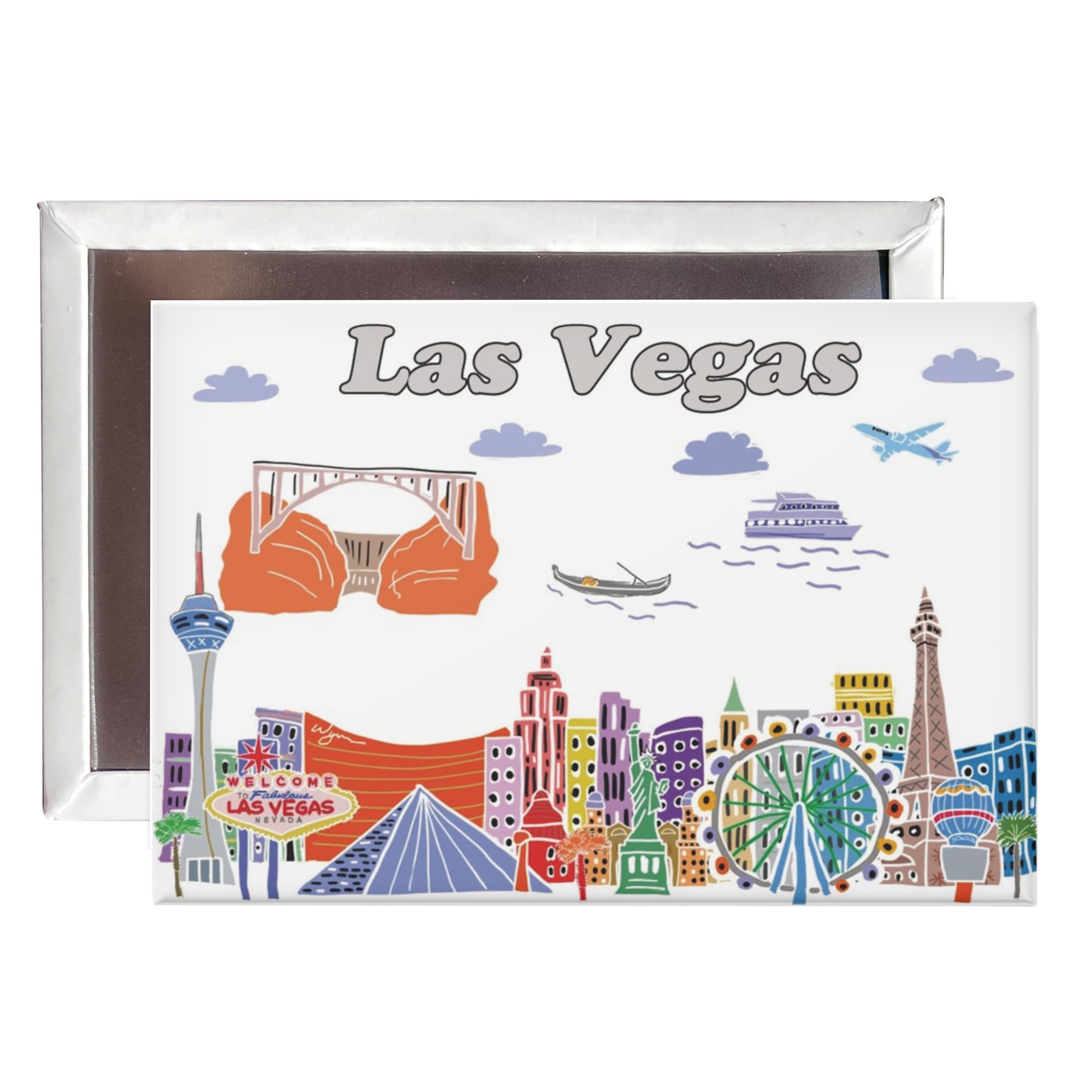 City Themed Artwork Magnet Collection by Beary Blu