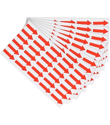 Amazon.com : PATIKIL Small Arrow Sticker Label 1.2x0.4, 300