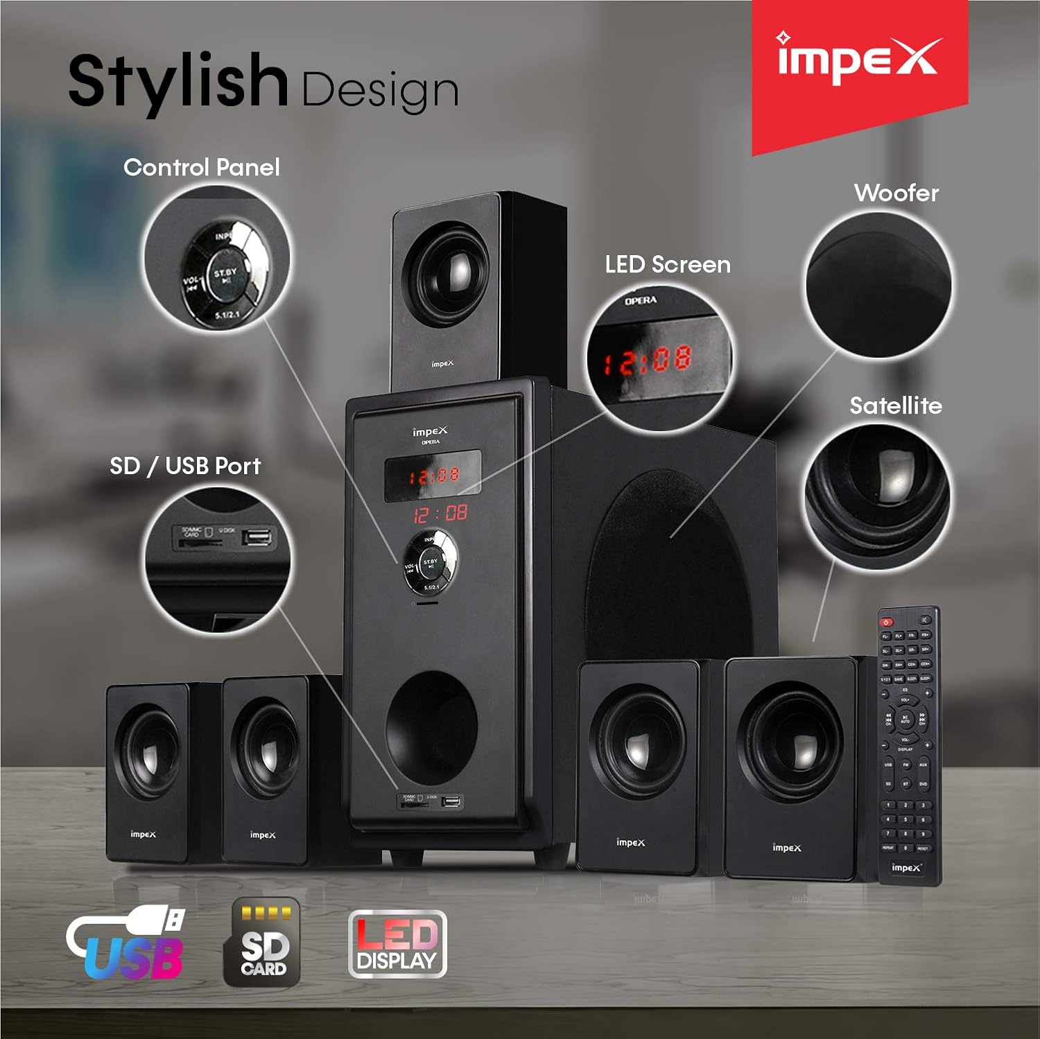 impex brio 5.1 home theater