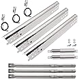 Grill Replacement Parts for Charbroil Advantage Series 3 Burner 463343015, 463642116, 463435115, 463436815, 463335115 Gas Grills, Stainless Pipe Burner, Heat Plate, Carryover Tube, Igniters.