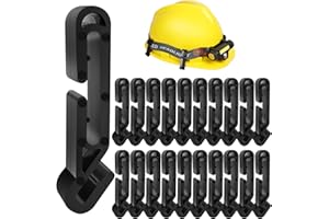 Lenporl Hard Hat Light Clips 20 Pack,Hard Hat Clips for Headlamp,Hard Hat Headlamp Clips for Cap Style Hard Hat