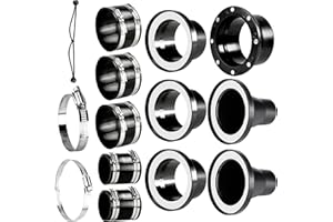 4" Magnetic Dust Collection Fittings Super Pack, Quick Hose-to-Machinery Port Connection for Dust Collectors, Includes Multip