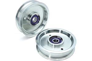 HD SWITCH 2-Pack BIGBearing Solid Steel Billet Rebuildable Idler Pulley 5-1/2" Replaces 1-613098 Exmark Lazer Z Toro Z Master Hustler 781856 John Deere TCA19779 TCA20092 Rotary 12696 Stens 280-874 78-022 78-006