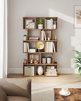 VASAGLE 6-Tier Bookshelf 24x40x159 cm Room Divider Rustic Brown LBC462K01 view 2