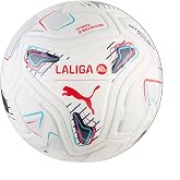 PUMA Unisex Stellar Match LALiga Soccer Ball, White-Multicolor AH26, 5 Stellar Match Laliga (FIFA Quality)