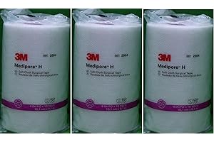 3M Medipore H Soft Cloth Surgical Tape - 4" Wide by 10 Yards (3 Rolls)
